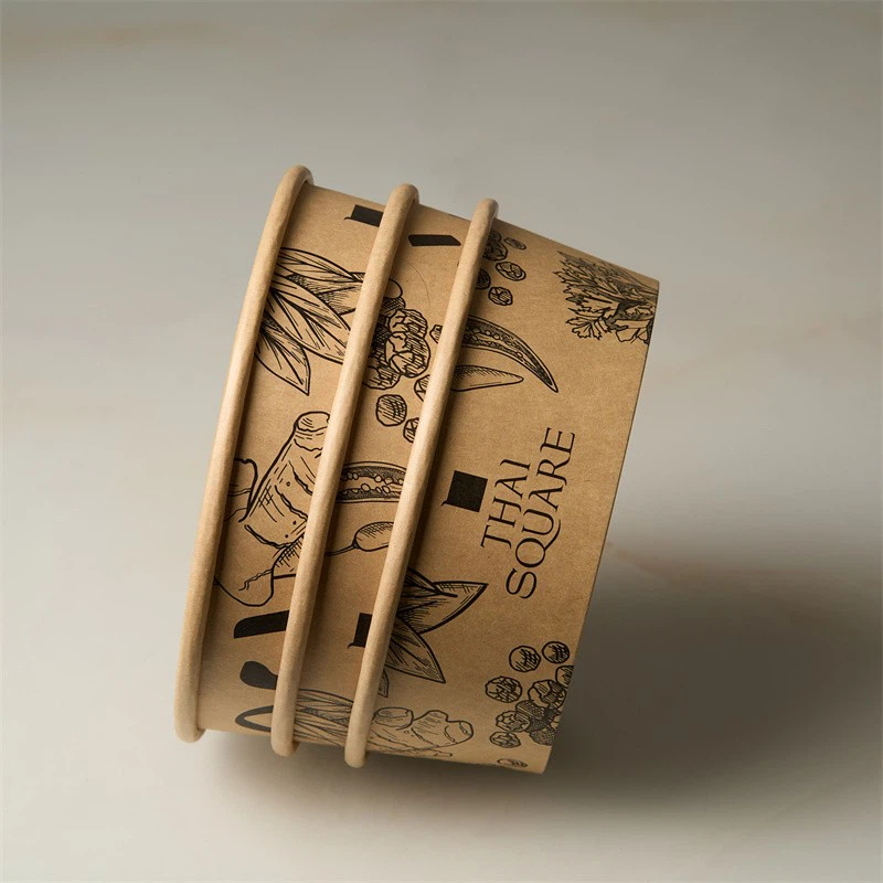 Personalized Kraft Paper Bowl